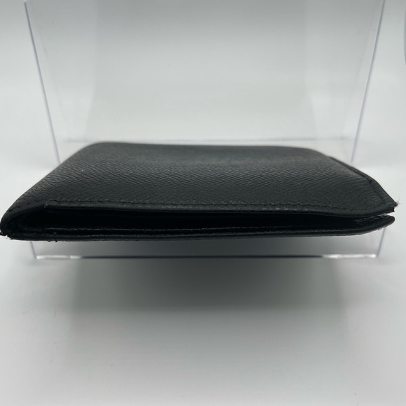 Bvlgari - authentic - black leather Men’s / unisex  bi-fold wallet - GUC - Picture 12 of 15